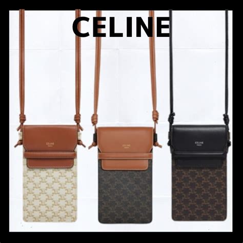 celine phone case with strap|celine phone pouch.